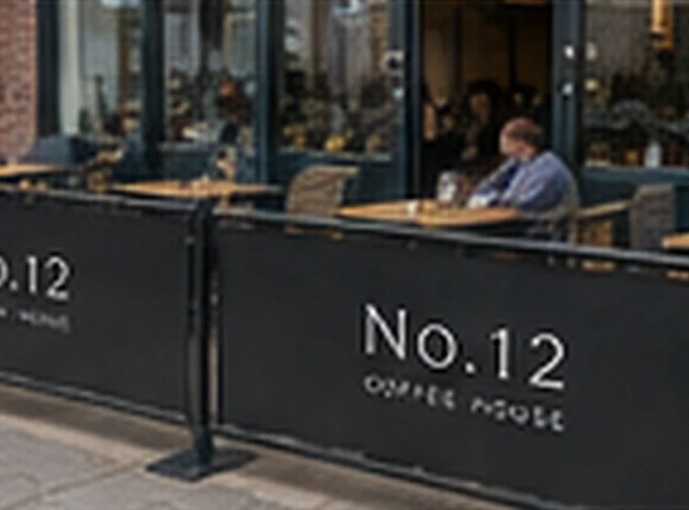 Café Outdoor Seating Barriers