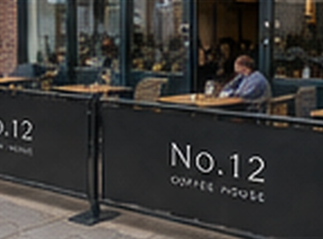 Café Outdoor Seating Barriers